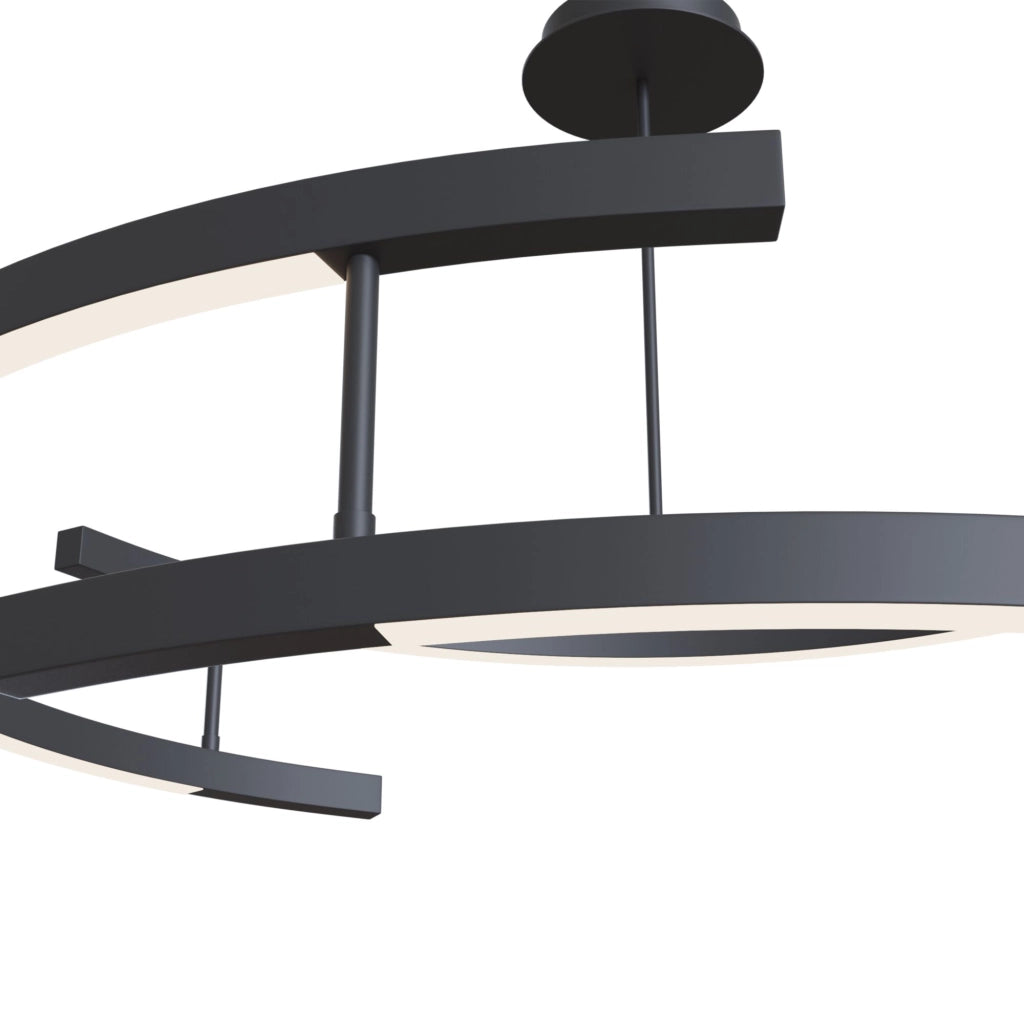 Lampada sospesa LED Maytoni Line Ø83 nero 4000K 52W