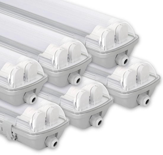 Armatura LED per tubi T8, 6x LED, IP65, 150 cm, 2 x 24W, bianco neutro