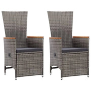 Set Mobili da Pranzo per Giardino 5 pz Grigio 3068761