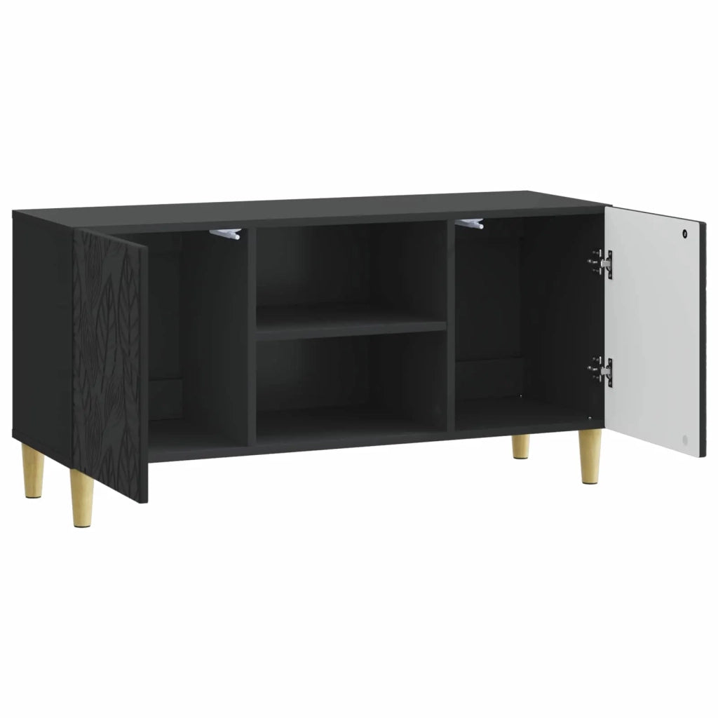 Mobile TV | Armadietto TV | Mobile Porta TV 102 x 34,5 x 50 cm Nero Legno ingegnerizzato
