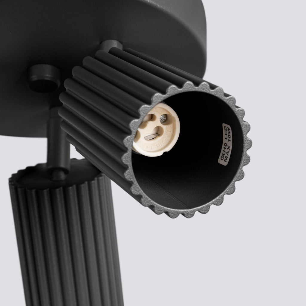 Lampada da soffitto KARBON 3P nero