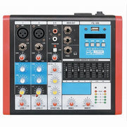 Trade Shop - Mixer Audio 4ch Equalizzatore 2 Ingressi Mic Xlr Phantom Usb Mp3 Display Maxtech Mix-4ch -