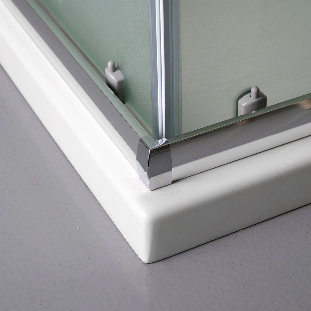 Cabina doccia rettangolare 90x70 satinato