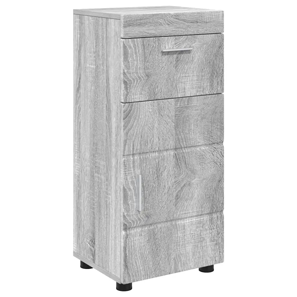 Set di mobili per il Bagno | Armadio da bagno TULUM 4 pz Grigio Sonoma
