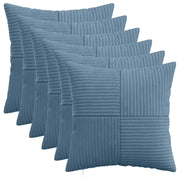 Federa 6 pcs ALMELO Blu 50 x 50 cm corduroy 914909