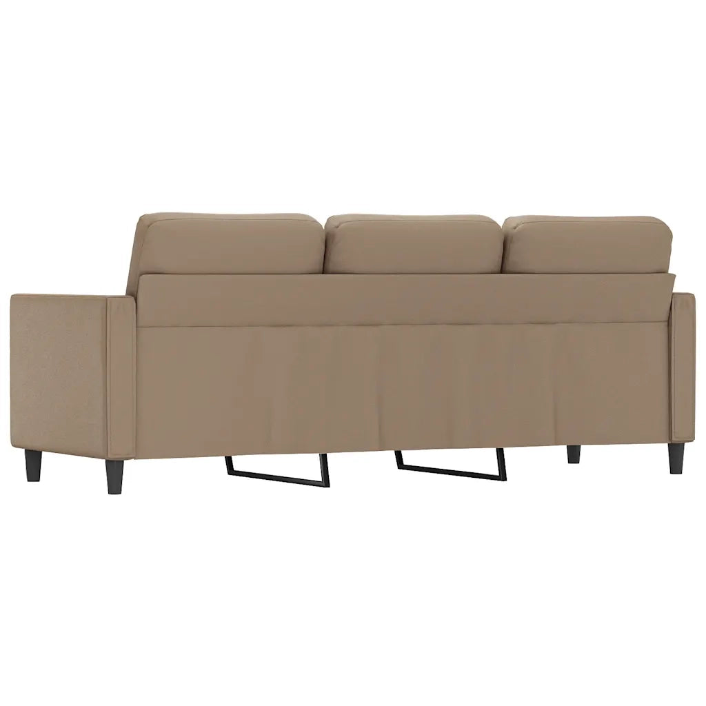Divano a 3 Posti-Sofa 3 Posti Cappuccino 180 cm in Similpelle 661950