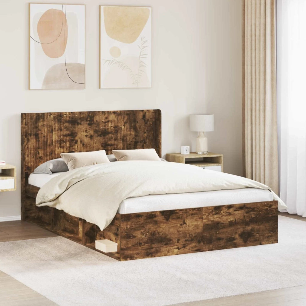 Testiera | Testata Letto Rovere Fumo Legno ingegnerizzato