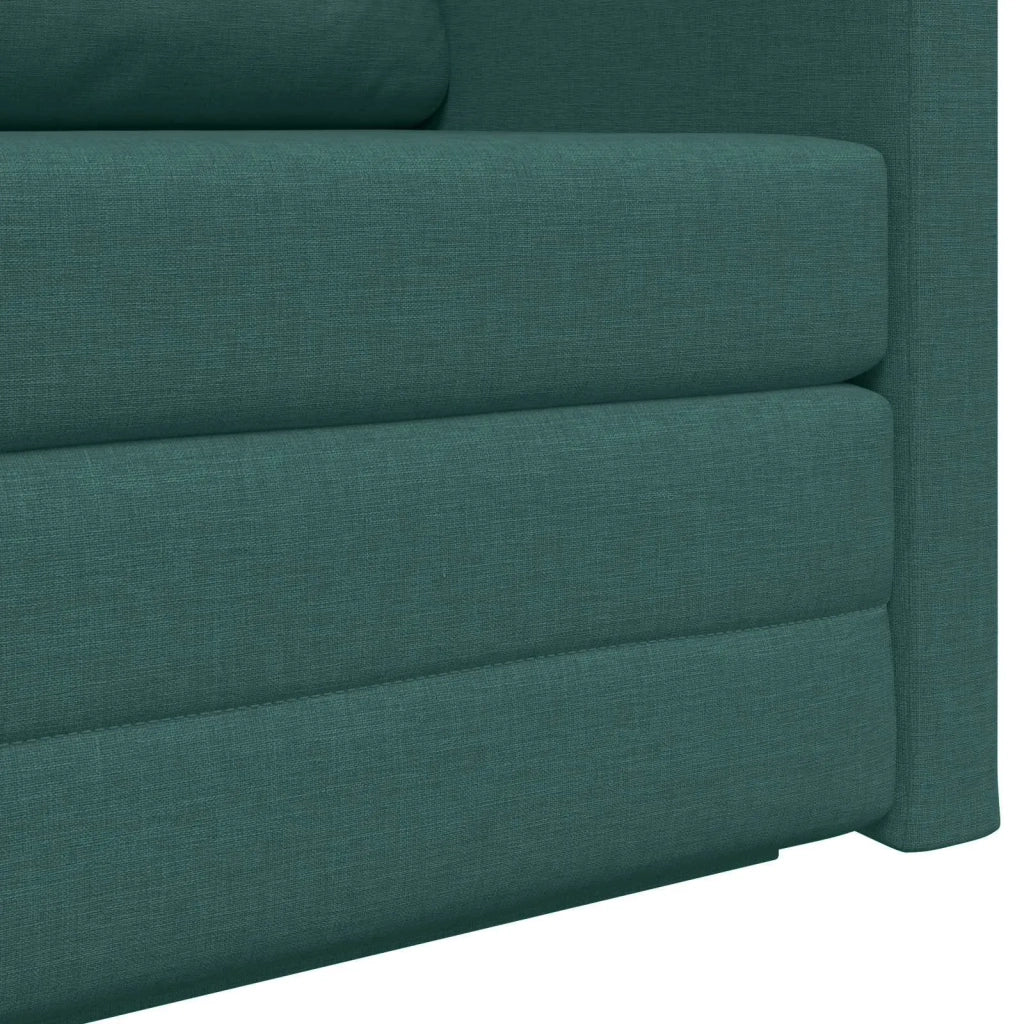 Divano letto | Sof¨¤ letto | Letto singolo 110cm Verde Scuro Tessuto