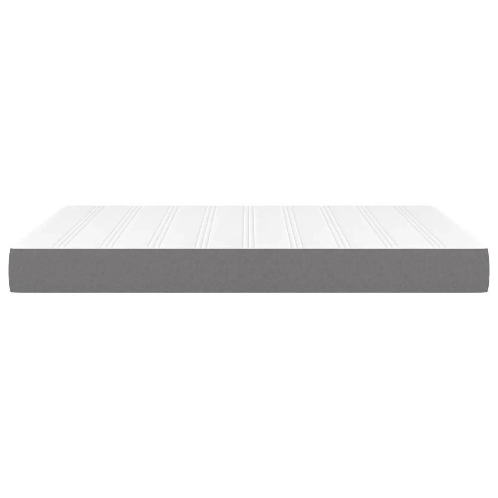 Materasso a Molle Insacchettate Rigidit¨¤ Media Grigio Scuro 140x200x20 cm