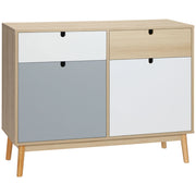 Armadio Battente con Cassetti ¨C zephmum ¨C Multicolore 100x40x79.5cm