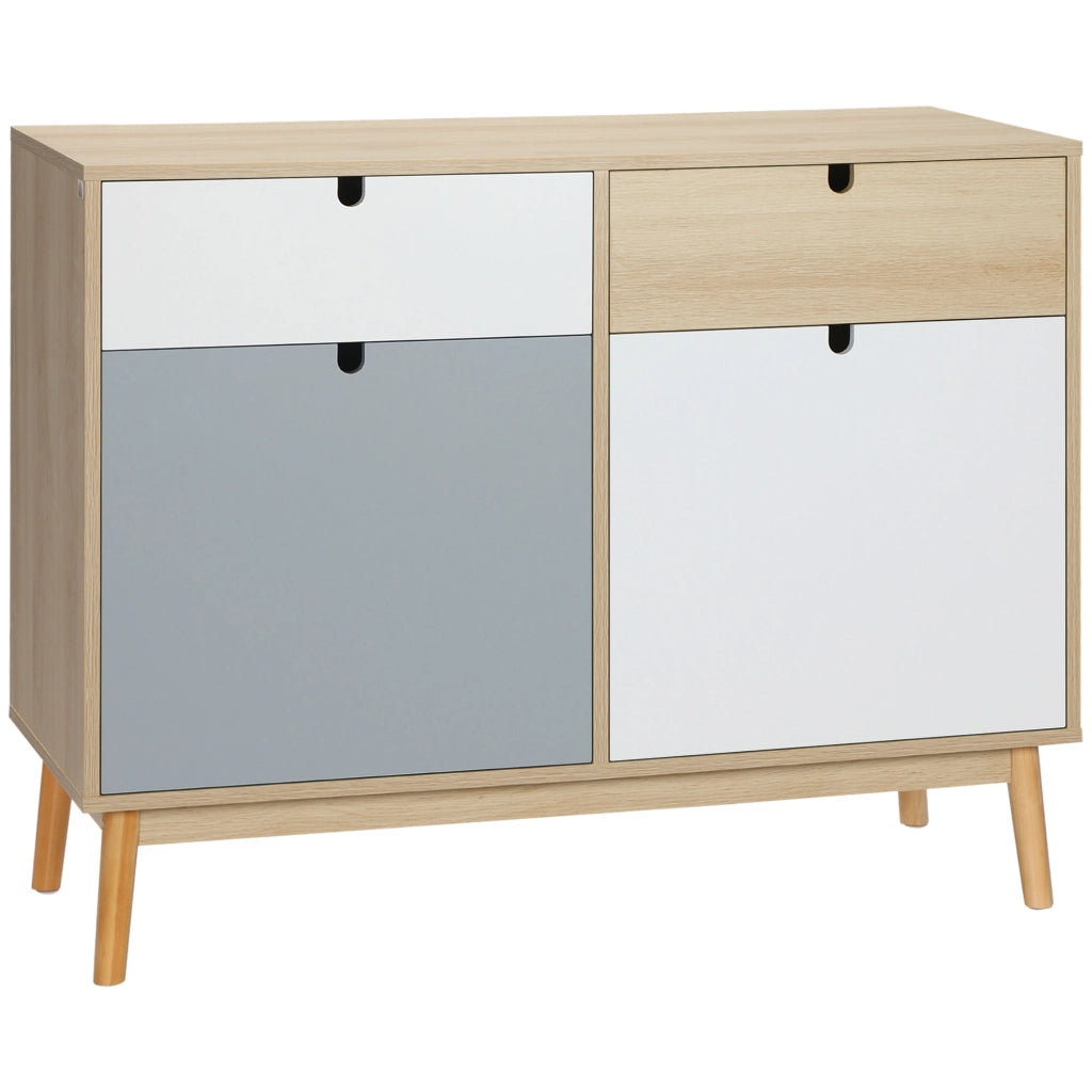 Armadio Battente con Cassetti ¨C zephmum ¨C Multicolore 100x40x79.5cm