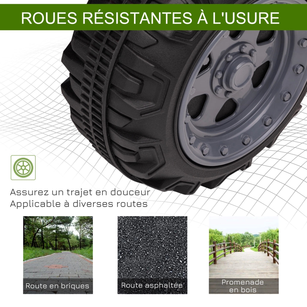 Quad elettrico per bambini ¨C zephmum ¨C verde 18-36 mesi 6V 2km/h