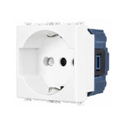 EcoPrice Presa Schuko 2P+T 10/16A 250V Social Bianco SD91400B
