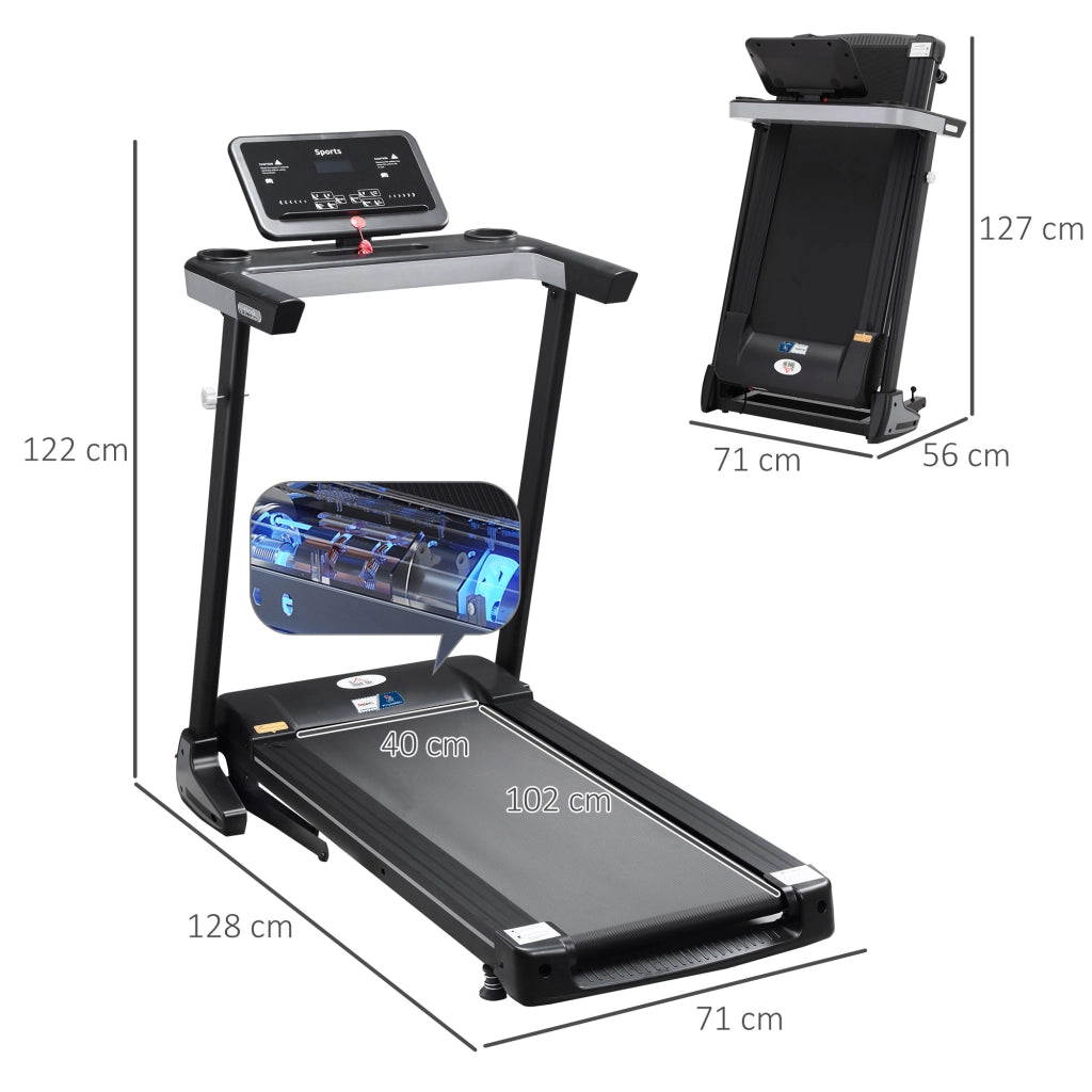 Tapis Roulant Elettrico Pieghevole ¨C Minimal ¨C Nero