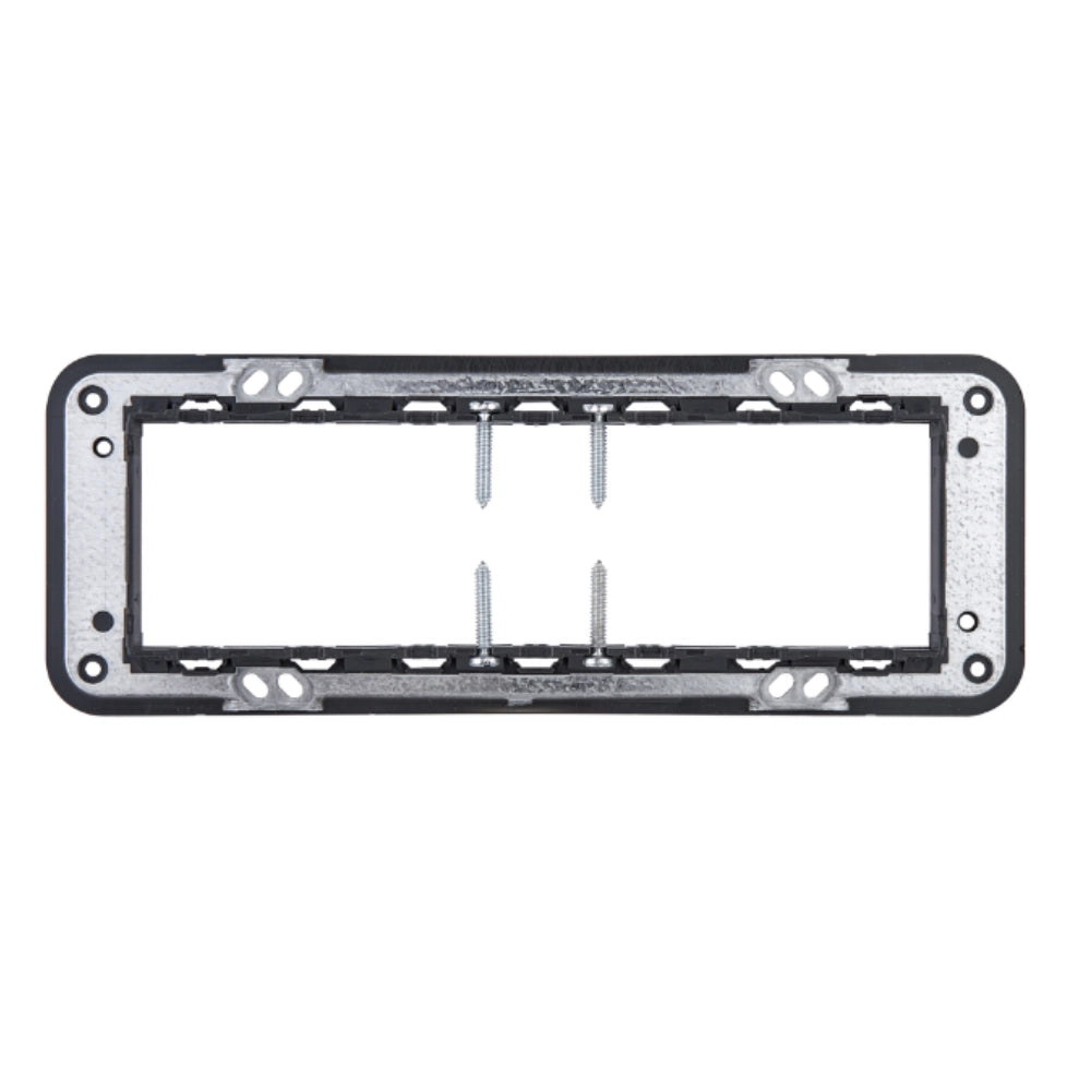 Vimar serie eikon supporto con viti plurimodulo installazione sicura e stabile *** numero posti 7 moduli, confezione 1