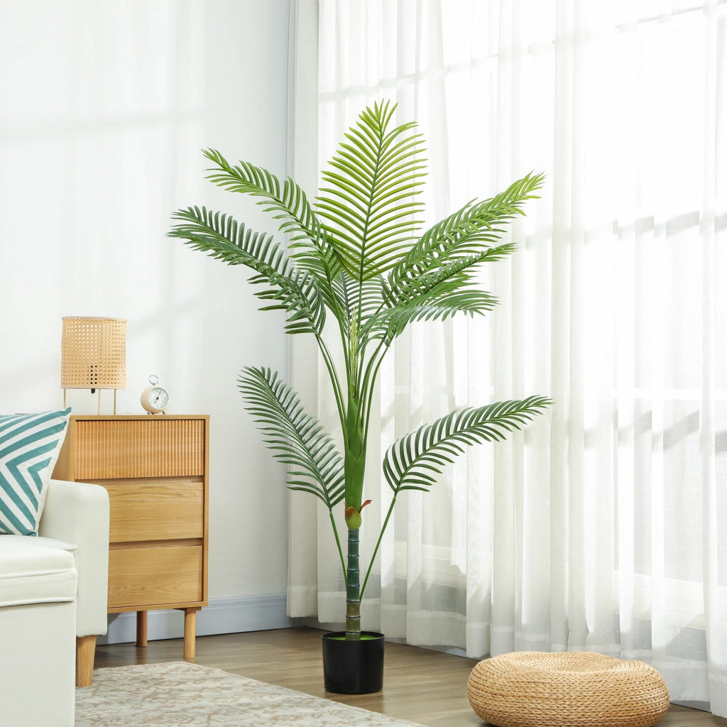 Palma Areca Artificiale ¨C Xylo ¨C 150 cm con Vaso Verde