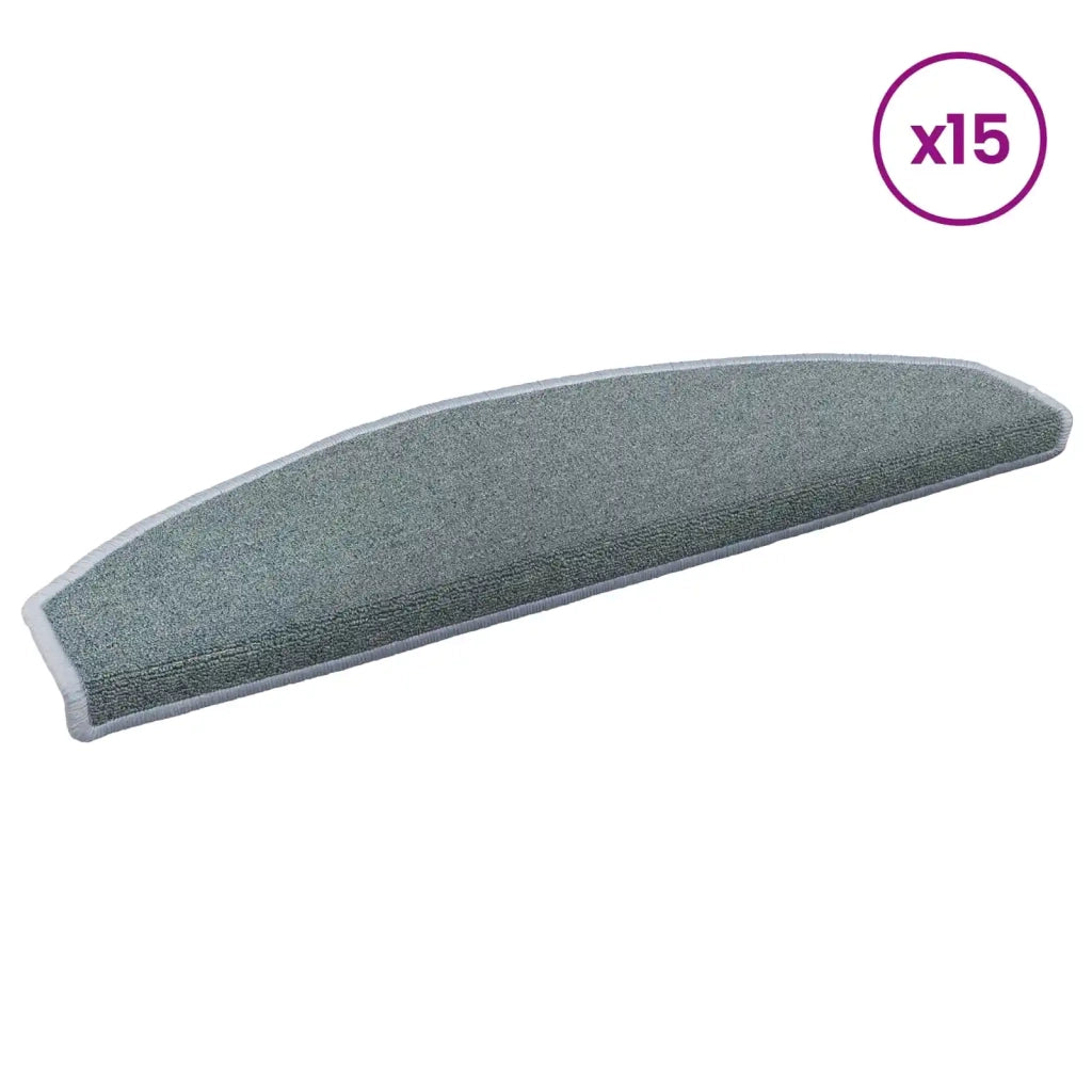 Tappetini per scale autoadesivi Semicircolare 15 pz | Gradini per Scale Blu mare