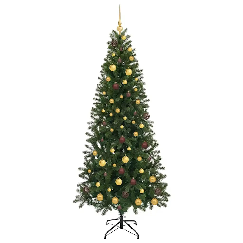Albero di Natale artificiale con 300 LED Verde 210 cm PE e PVC 3397364