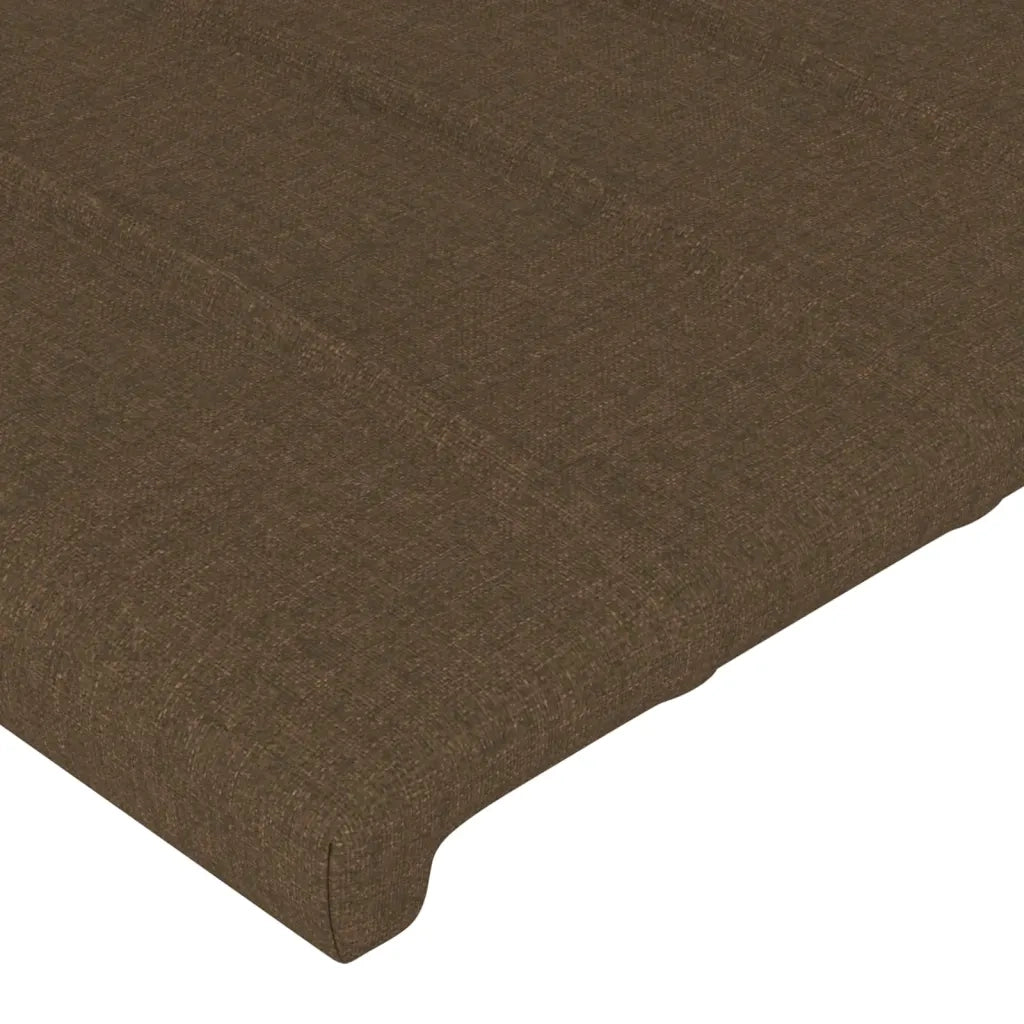 Testiera | Testata ad Orecchio MarroneScuro147x16x118/128cm inTessuto