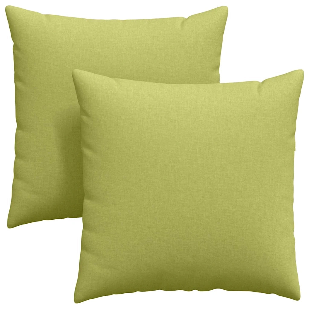 Cuscini da Divano 2 pcs Verde chiaro 80 x 80 cm Tessuto 42014050