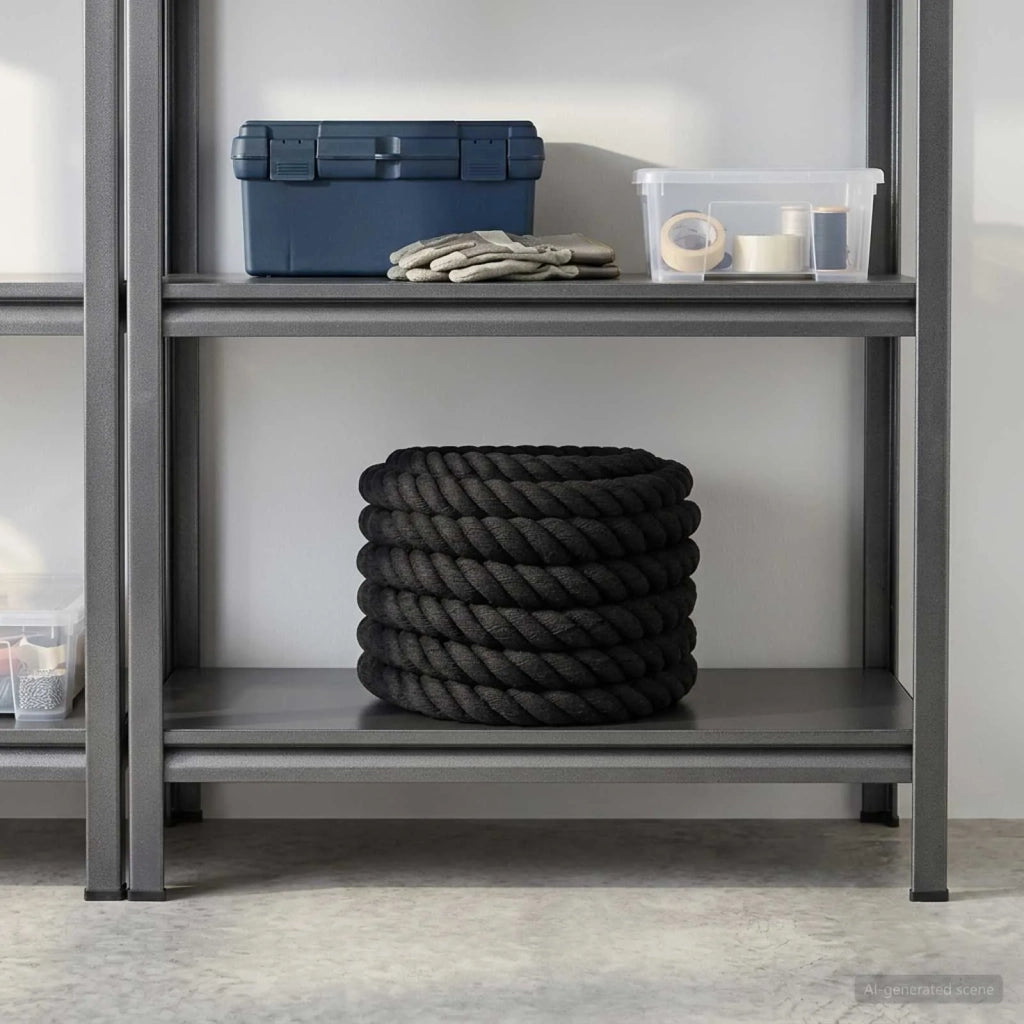 Corda di Cotone 40 mm 25 m Nero 100% Cotone 42011837