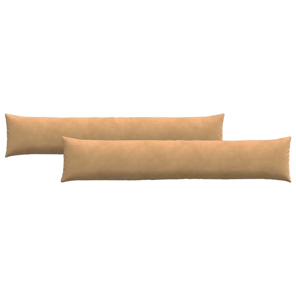 Cuscini da Divano 2 pz-Set di 2 Cuscini per Sofa Marrone 200 x 40 cm Tessuto in Cords