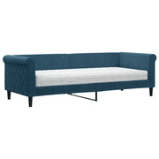 Divano letto | Sof¨¤ letto | Letto singolo con Materasso Blu 80x200 cm in Velluto