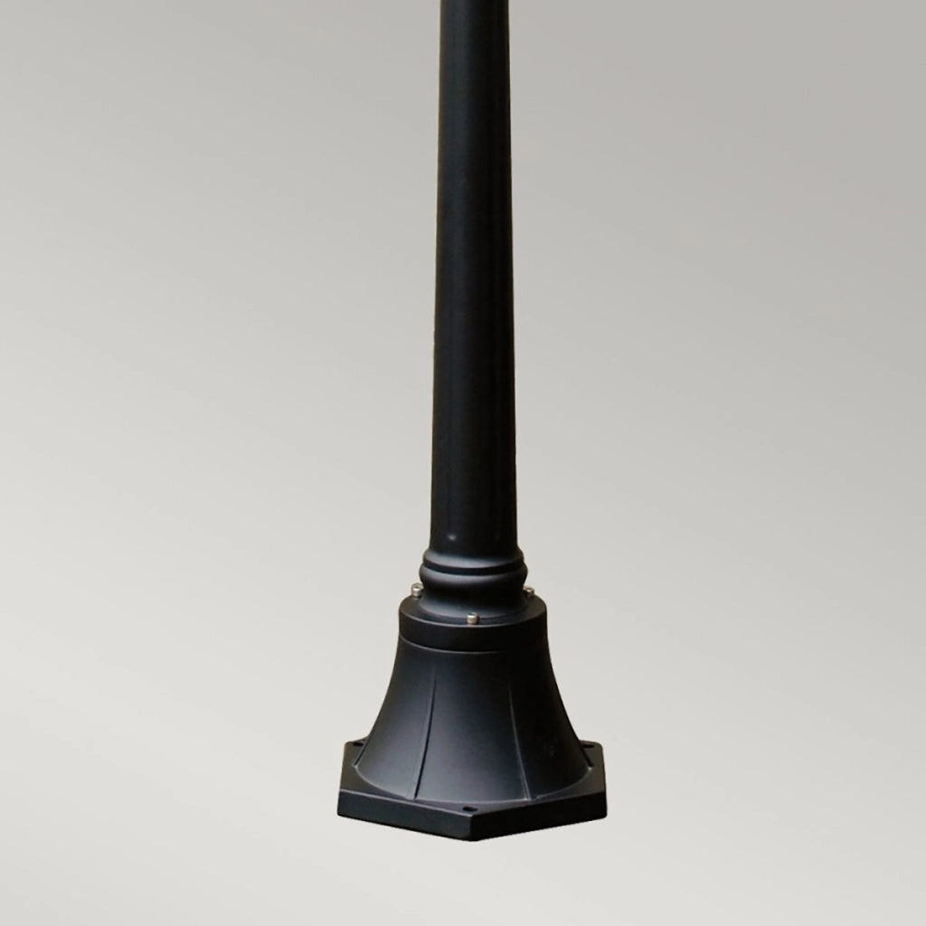 Lanterna da giardino retrò nera 192cm E27 60W Ledbury