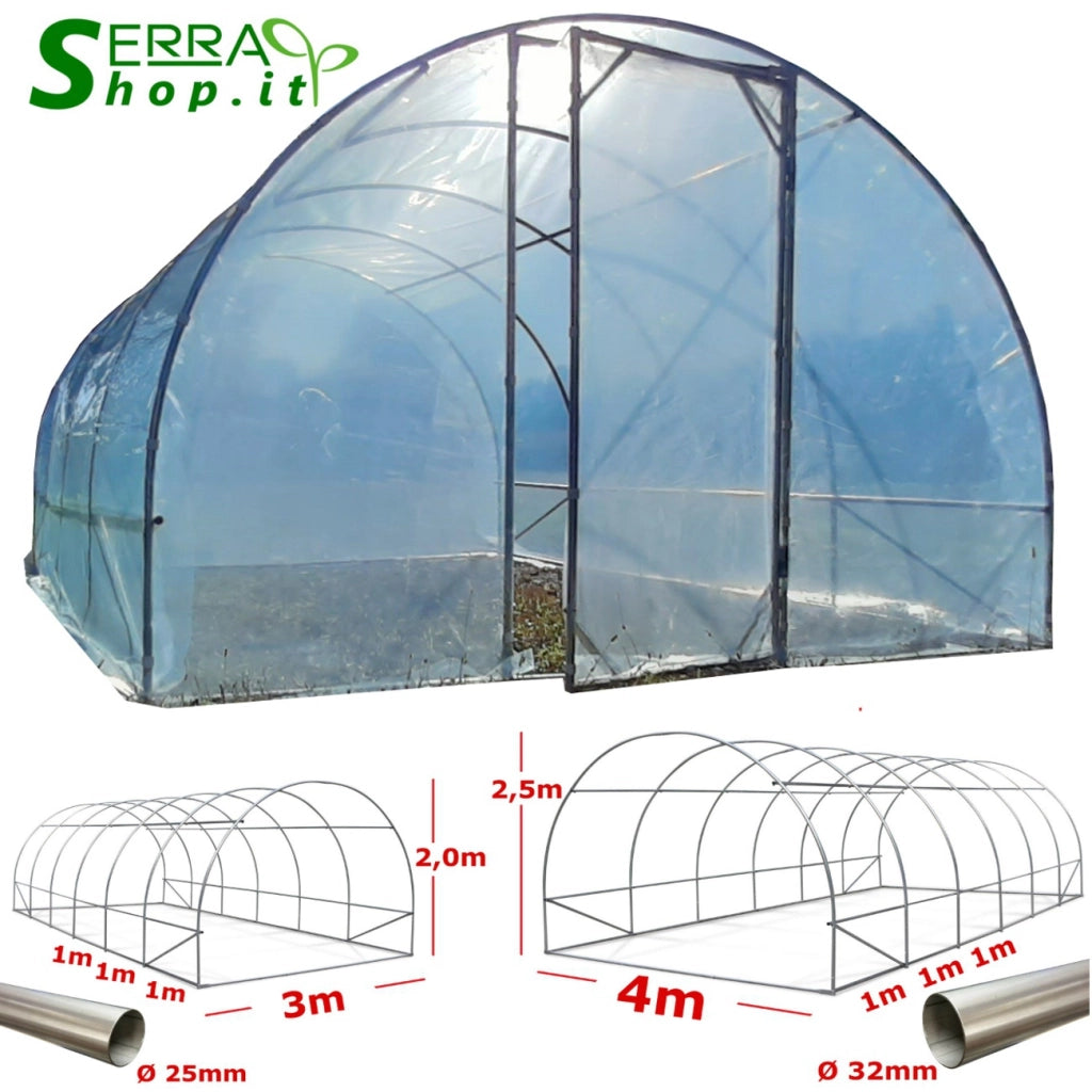 Serra Easy Plus 4x6m con copertura PE 200MC