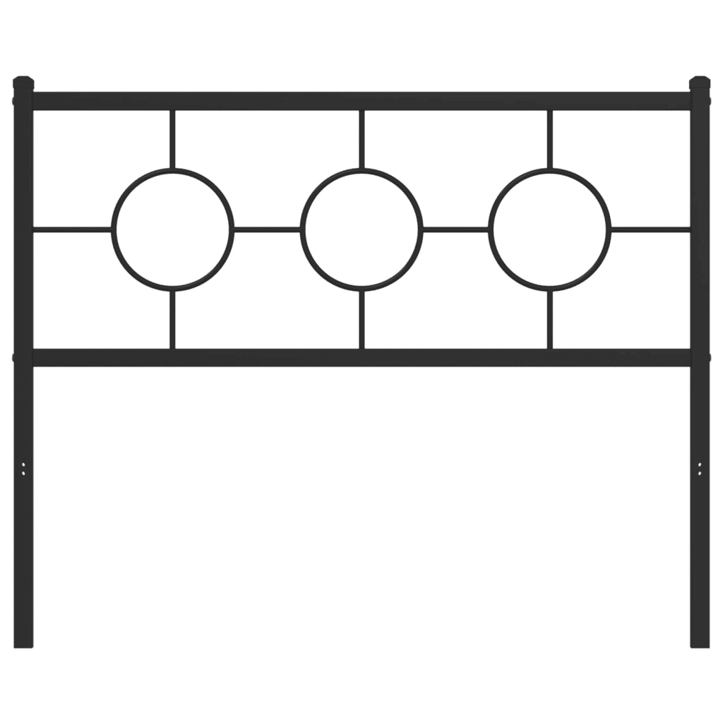 Testiera di Ricambio in Metallo Nero 107 cm 376256