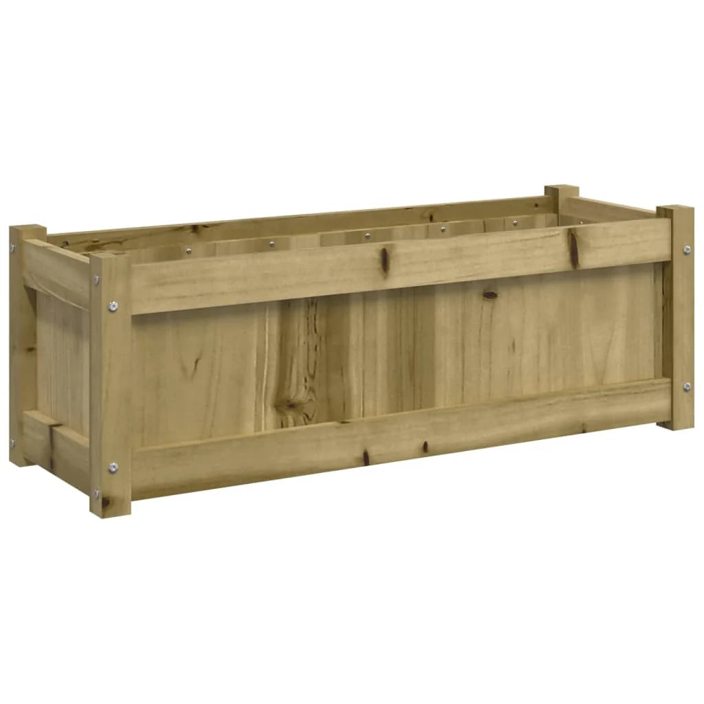 Fioriera aiuola rialzata fioriera aiuola giardino terrazza set da 2 legno di pino impregnato marrone 02_0039025