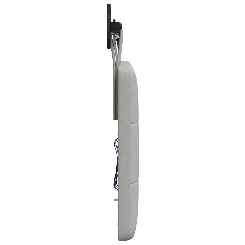 Testiera sospesa Con luce LED Grigio Nuvola Tessuto 3424344