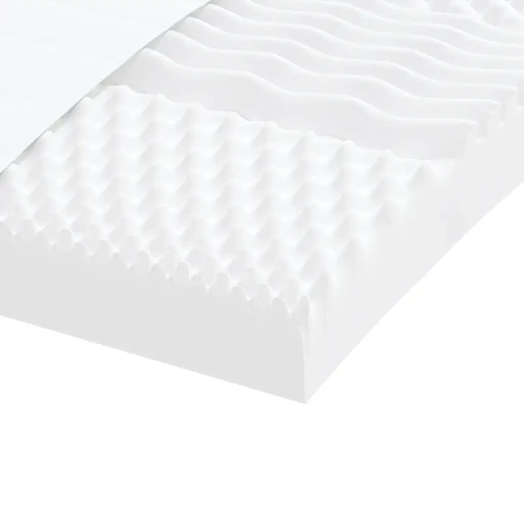 Materasso in Schiuma Bianco 120x210 cm 7 Zone Durezza 20 ILD