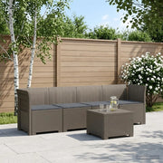 Divano da Giardino a 4 Posti con Cuscini in Stile Rattan PP 3443869