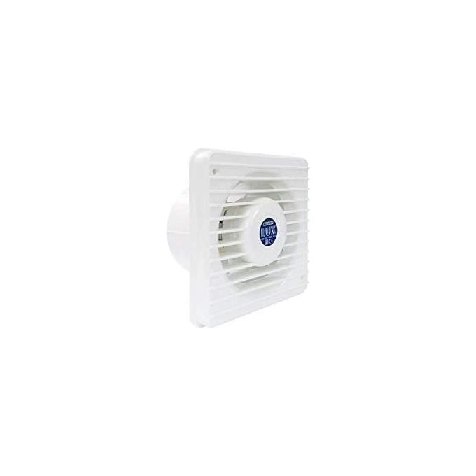 Lux LUX102 T80 Aspiratore Elettrico da Parete Assiale 15W 60 m³-h Foro 80mm colore Bianco