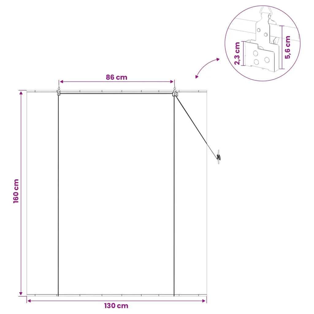 Tenda a rullo Naturale 130 x 160 cm Bambù 42039692