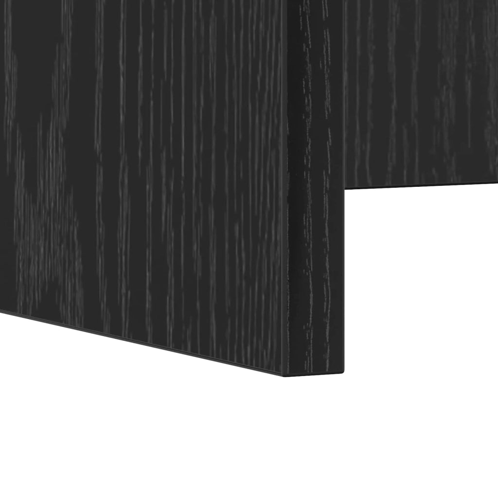 Scrivania a parete Rovere Nero Legno ingegnerizzato 891393