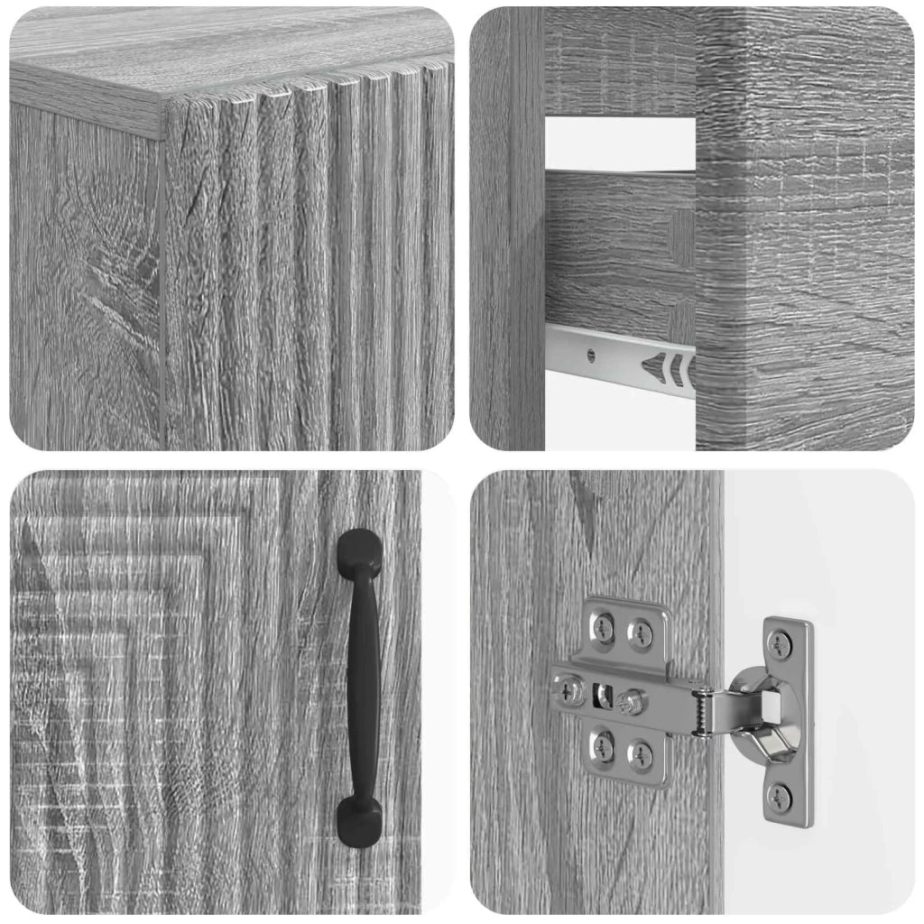Set di Armadi da Bagno da 2 Pezzi HAARLEM Sonoma grigio 3417699