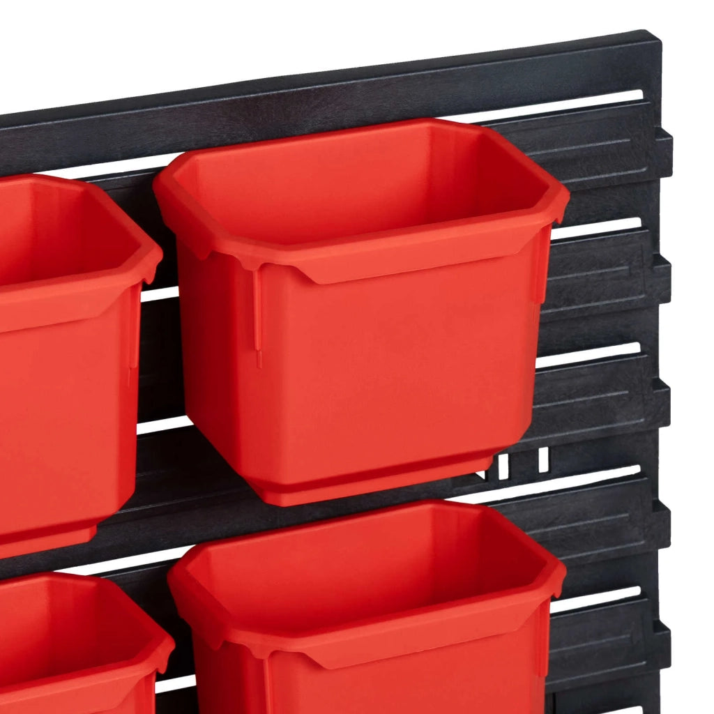 Scaffale contenitore Nero e Rosso 77,5 x 2 x 39 cm PP 42033394