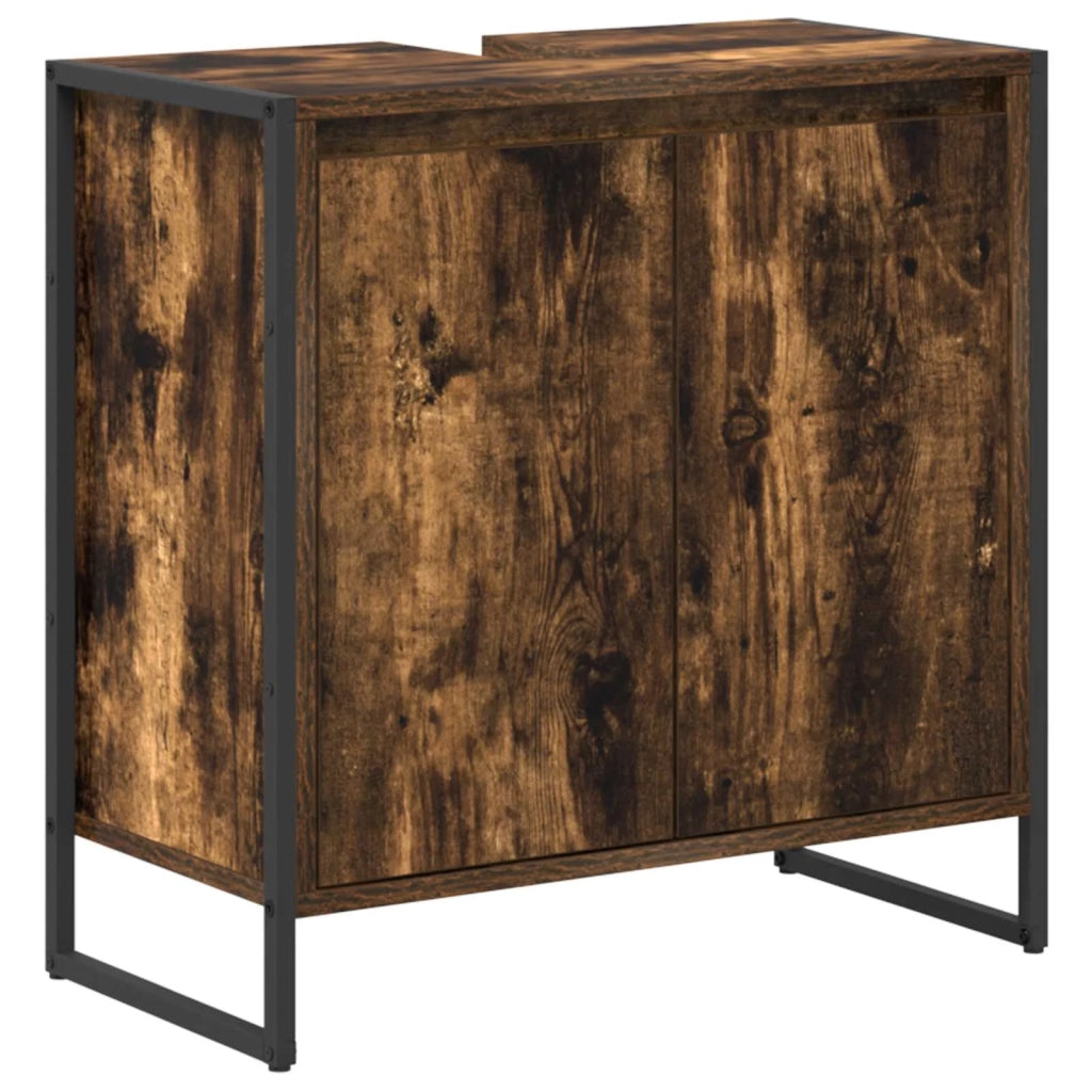Set di mobili per il bagno Rovere fumé Legno multistrato 3403054