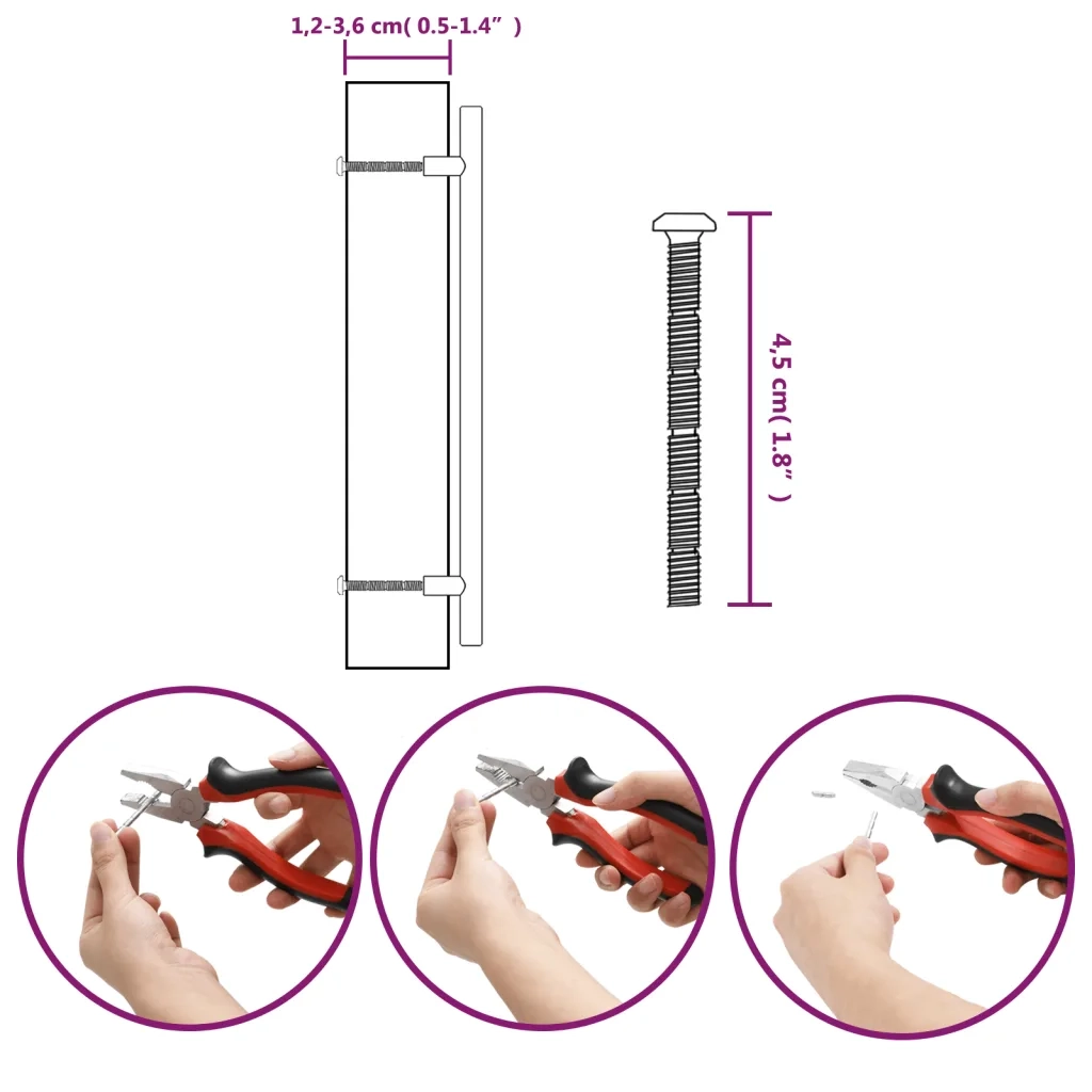 Maniglie per Mobili 20 pz Argento 224 mm in Acciaio Inox