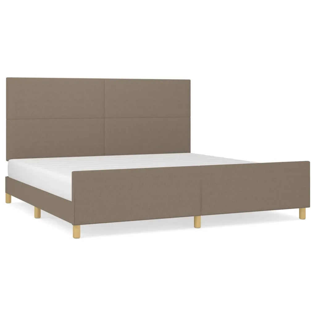 Giroletto senza Materasso Tortora 200x200 cm in Tessuto 3124923