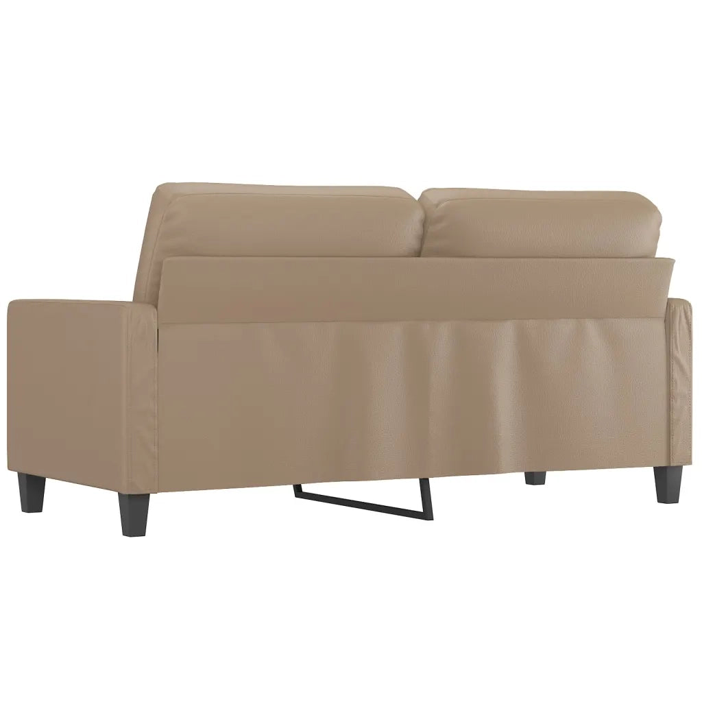 Divano a 2 Posti Cappuccino 140 cm in Similpelle 359141