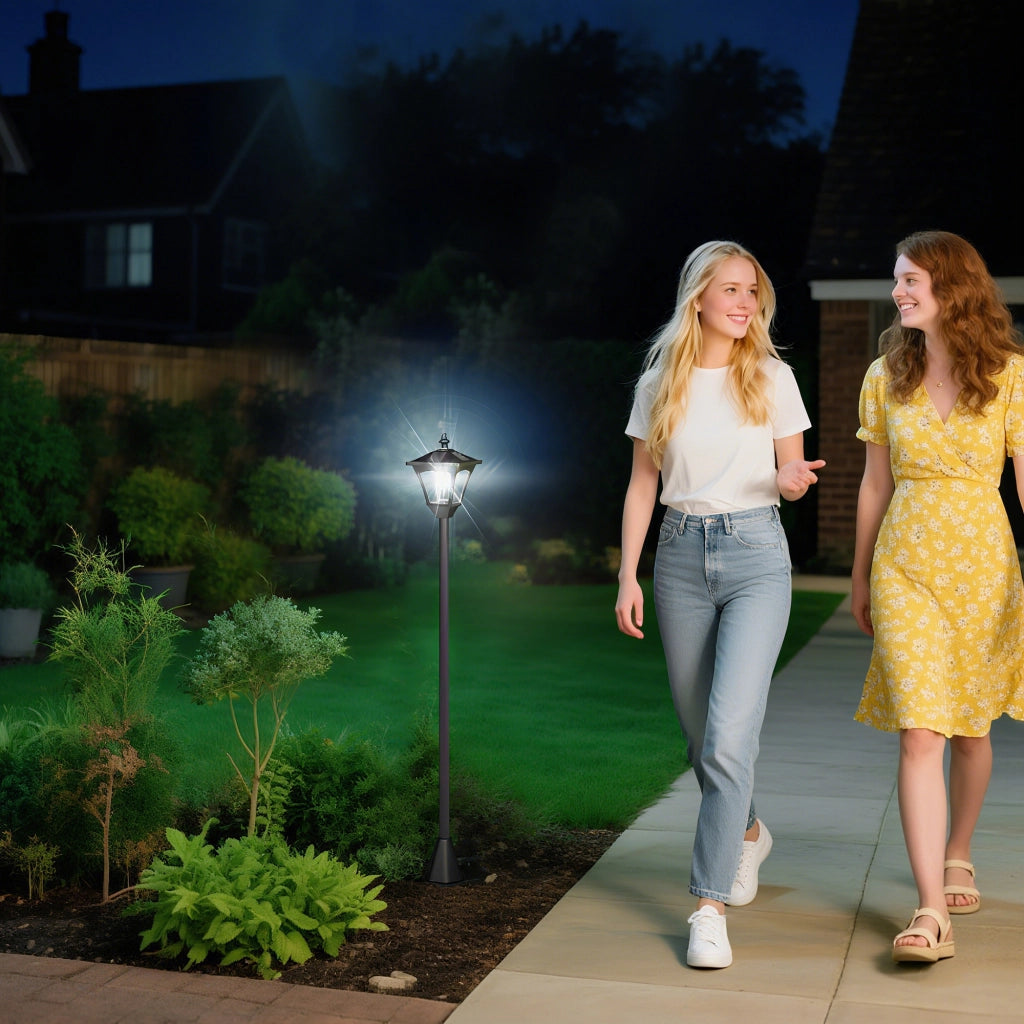 Lanterna Solare LED da Giardino con Picchetto 30 Lumen ¨C Xylo ¨C Nero 120cm