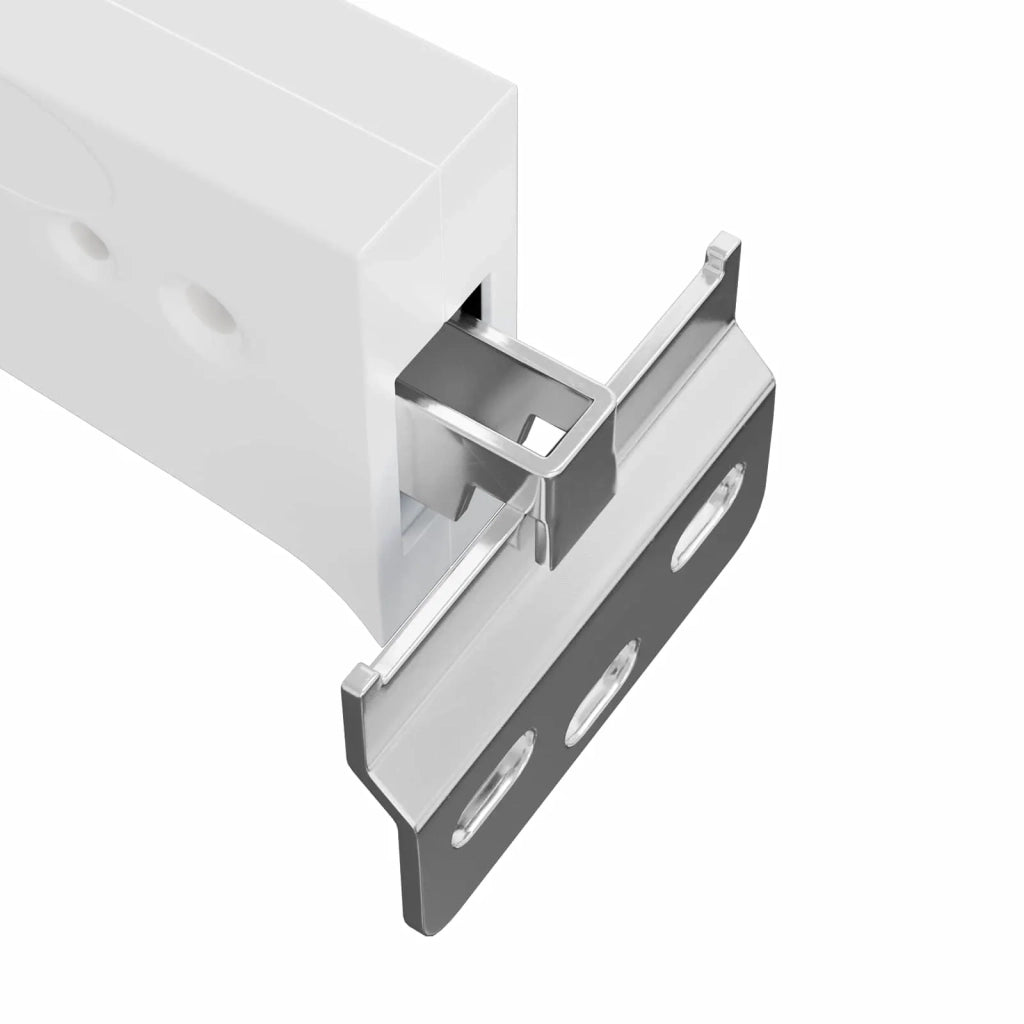 Supporto per Armadio Appeso 2 pcs Bianco 70 x 48 x 19 mm 864831