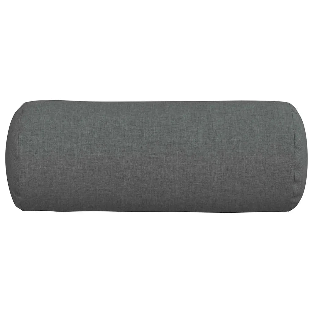 Cuscini a rullo 2 pcs Grigio scuro Ø 15 x 40 cm Tessuto 42014269
