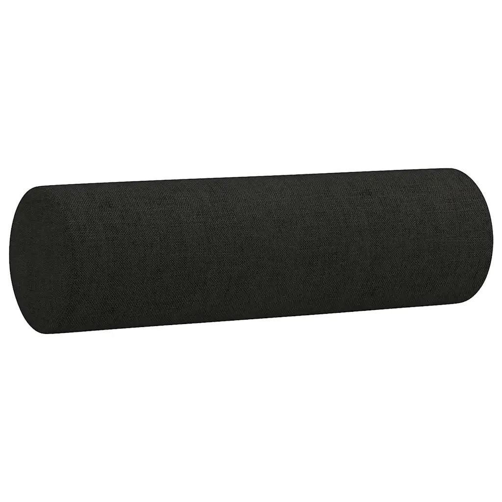 Divano a 2 Posti con Cuscini-Sofa 2 Posti con Cuscini Nero 140 cm in Tessuto 103554
