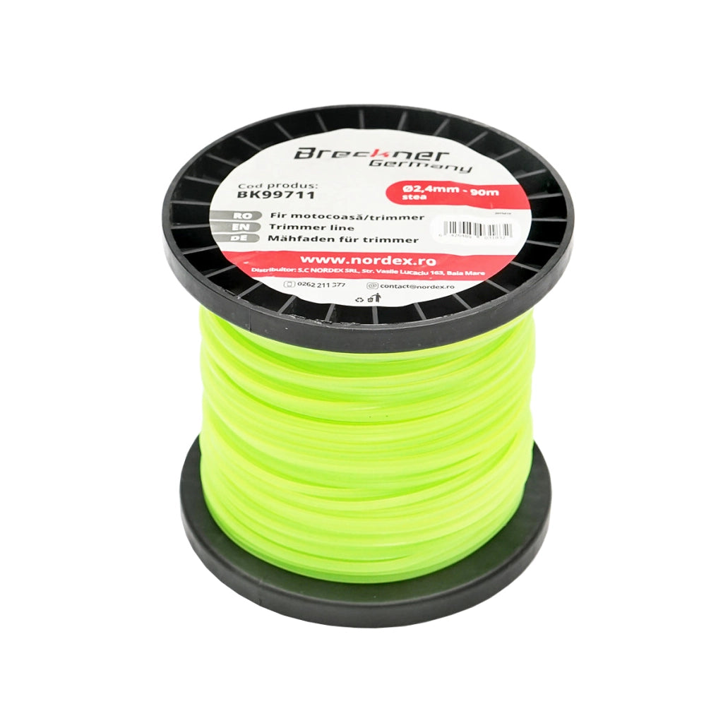 Filo a stella per decespugliatore, 2,4 mm x 90 m Breckner Germany
