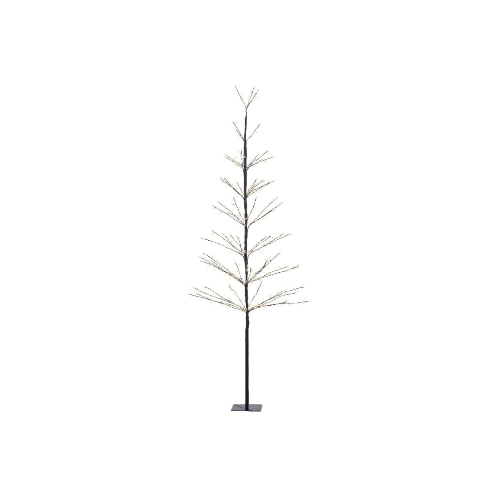 Albero Met. Nero bianco caldo d75x180cm OUT