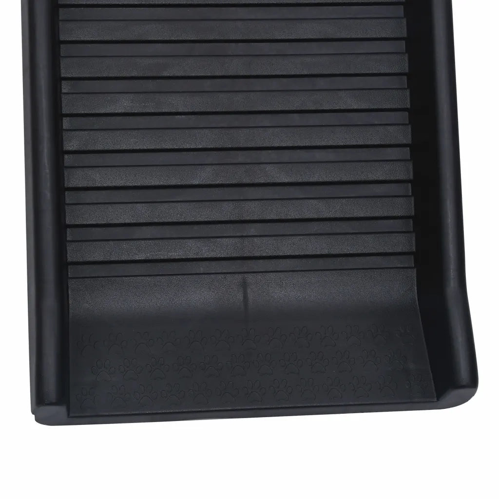 Rampa per Cani Pieghevole Nera 155,5x40x15,5 cm 170987